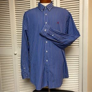 Ralph Lauren Size XXL Classic Fit Blue Navy White Stripe
